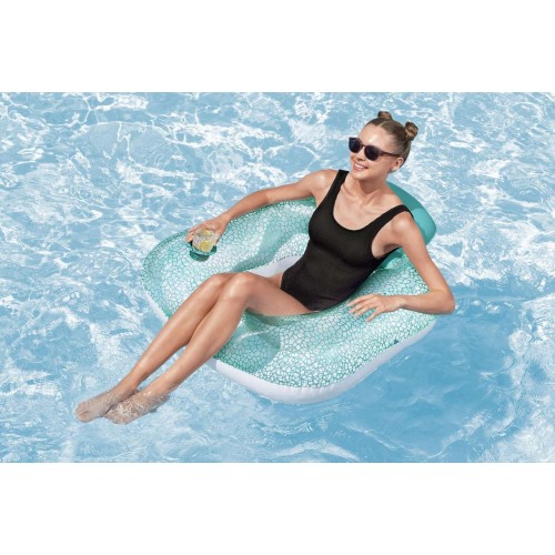 Dmuchany Fotel z poduszką Koło do pływania BESTWAY + Zestaw naprawczy