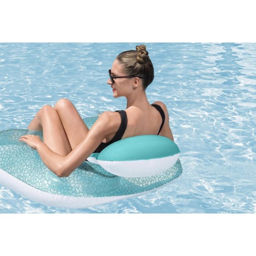 Dmuchany Fotel z poduszką Koło do pływania BESTWAY + Zestaw naprawczy