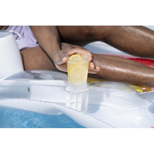 Dmuchany Materac do pływania Leżak Niebieski BESTWAY 161x84cm + Oparcie