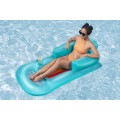 Dmuchany Materac do pływania Leżak Niebieski BESTWAY 161x84cm + Oparcie