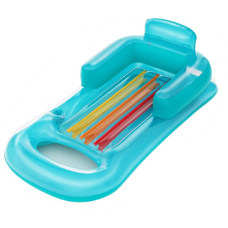 Dmuchany Materac do pływania Leżak Niebieski BESTWAY 161x84cm + Oparcie