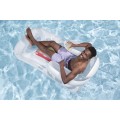 Dmuchany Materac do pływania Leżak Biały BESTWAY 161x84cm + Oparcie