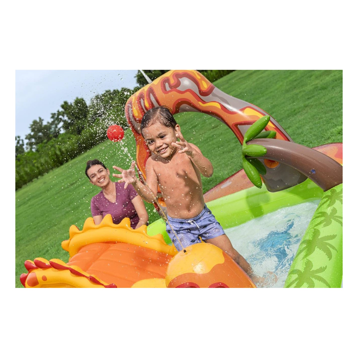 Plac zabaw Świat DINO 262x188x102 cm BESTWAY