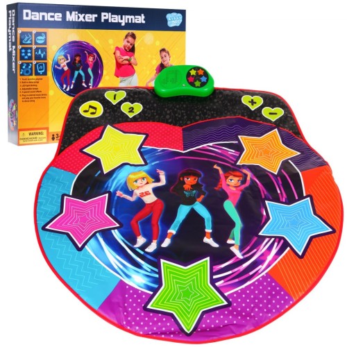 Mata taneczno-muzyczna dla dzieci 3+ Świecące gwiazdki + 2 tryby Gra zręcznościowa Taniec