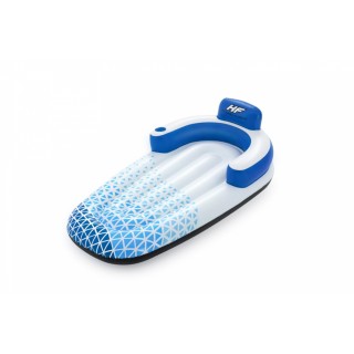 Dmuchany Materac do pływania Indigo Wave BESTWAY 183x97cm + Dmuchane oparcie + Miejsce na napoje