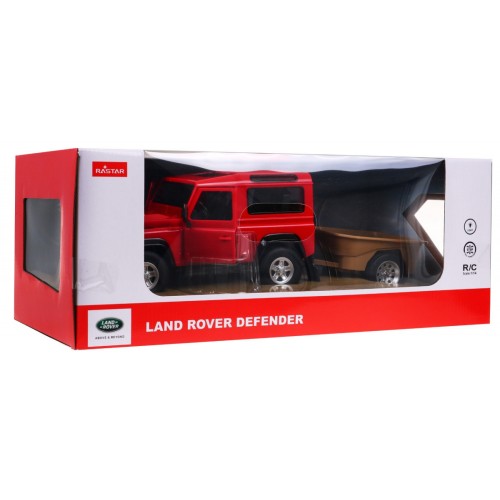 Autko R/C Land Rover Defender Czerwony 1:14 RASTAR