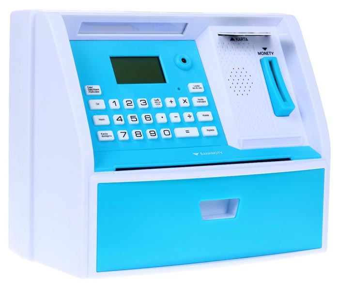 LK-G973 bankomat skarbonka niebieska bok