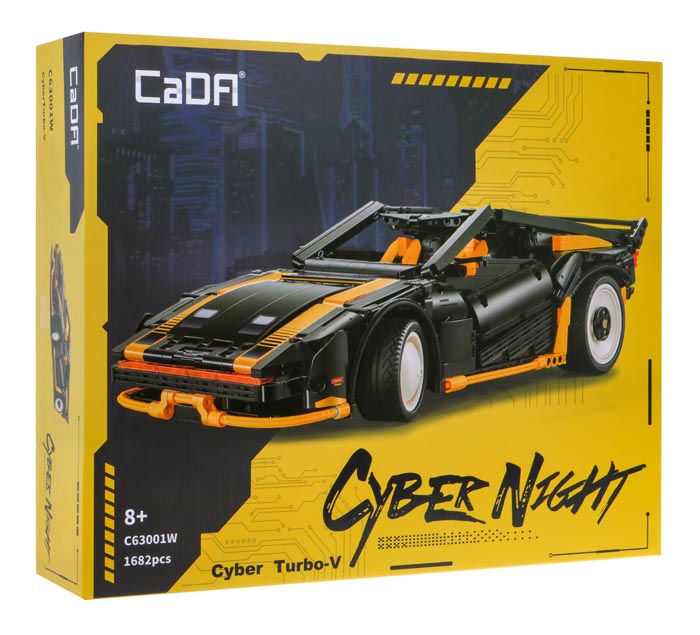 C63001W wyścigówka turbo-v cyber night CaDA pudełko