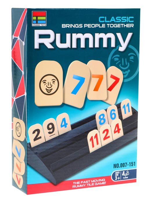 007-151 logiczna liczbowa gra rummy pudełko