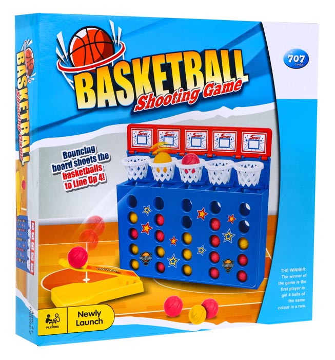707-110 gra zręcznościowa 4 w rzędzie koszykówka pudełko